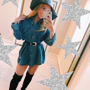 Oversized denim top!!